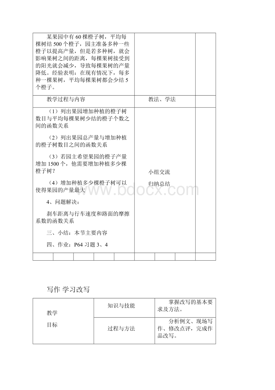 语文版中职数学基础模块上册35《函数的实际应用举例》word教案2.docx_第3页