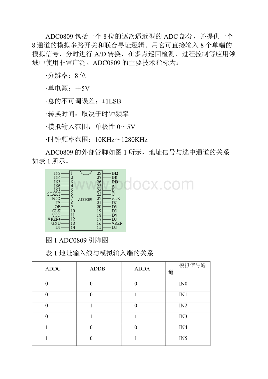 微机原理与接口技术课程设计温度报警器.docx_第2页