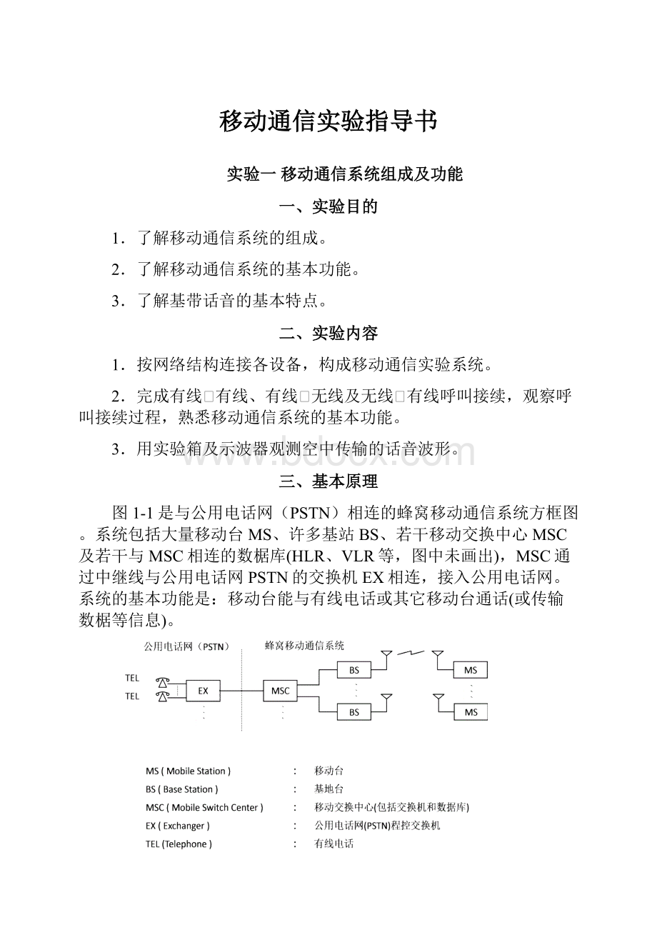 移动通信实验指导书.docx_第1页