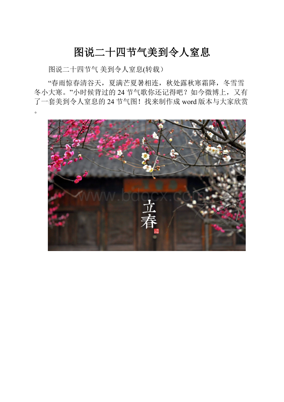 图说二十四节气美到令人窒息Word文件下载.docx_第1页