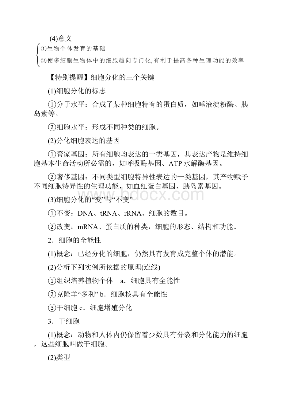 届高考生物一轮复习知识点讲解专题42 细胞的分化衰老凋亡和癌变含答案.docx_第2页