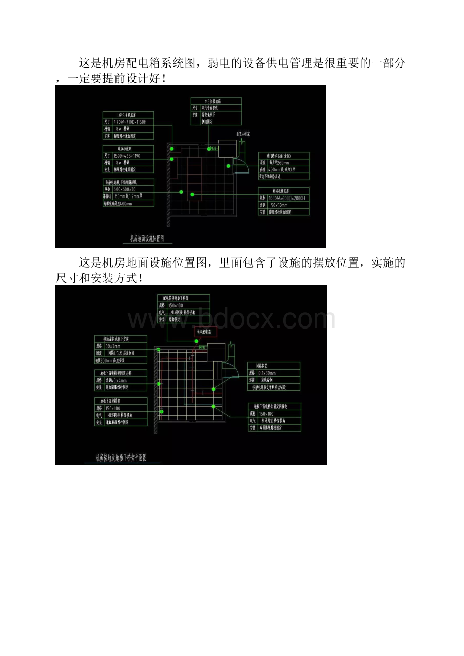 弱电机房设计图纸CAD版Word文档格式.docx_第3页