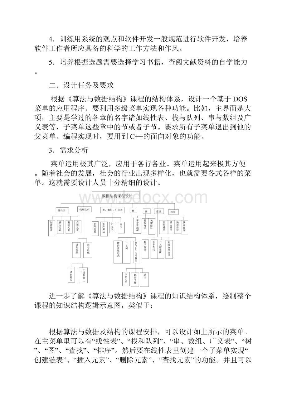 数据结构课程设计报告含菜单doc.docx_第2页