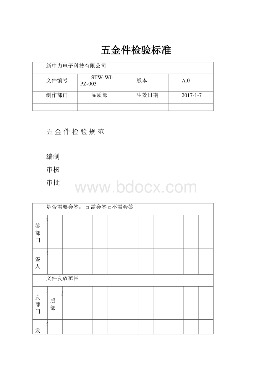 五金件检验标准.docx_第1页