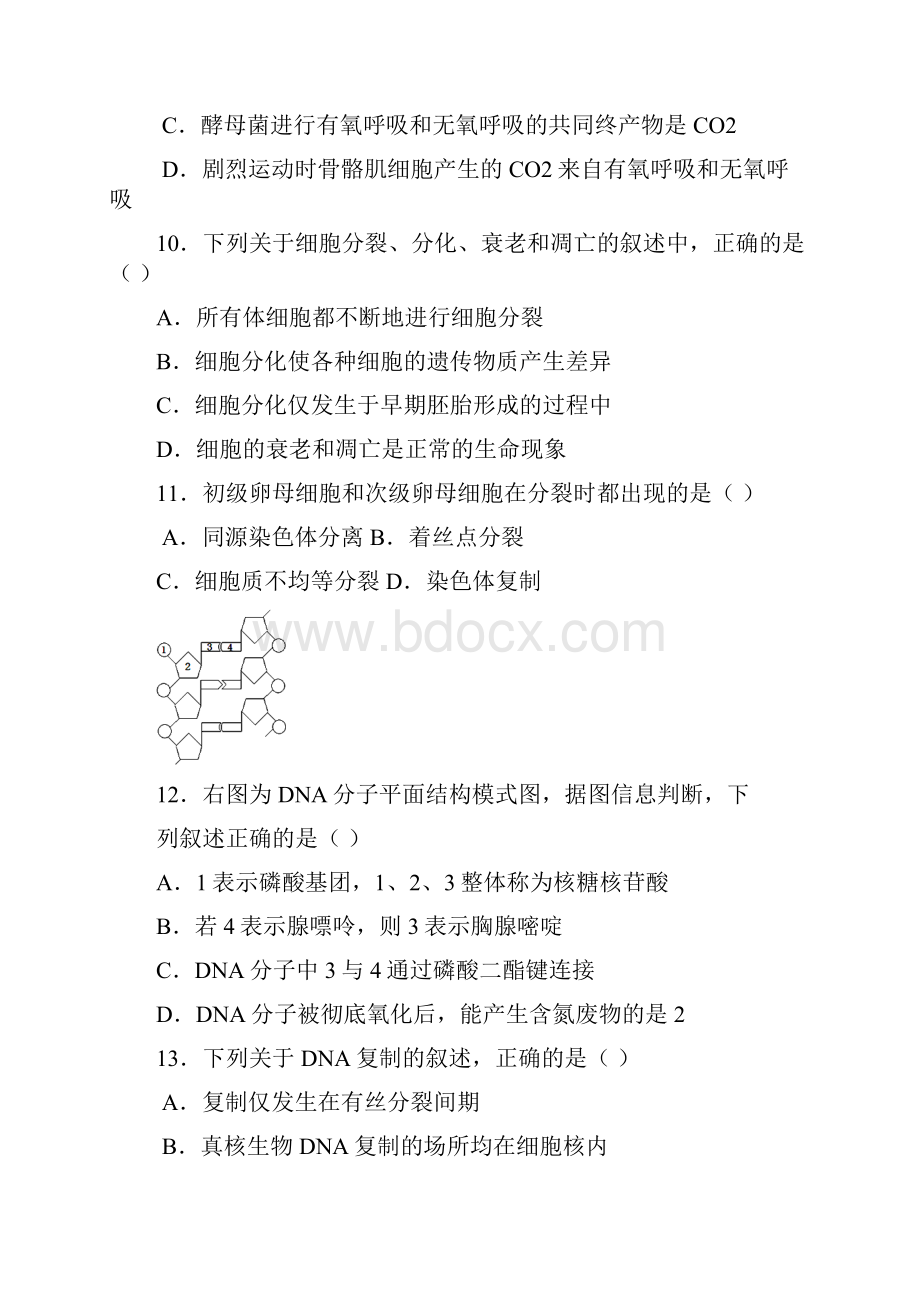 高二生物学业水平模拟最后一考试题.docx_第3页