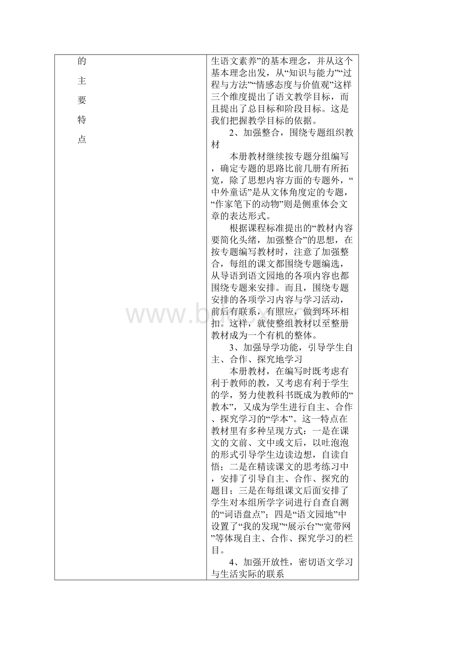 人教版四年级语文上册教学计划文档格式.docx_第2页