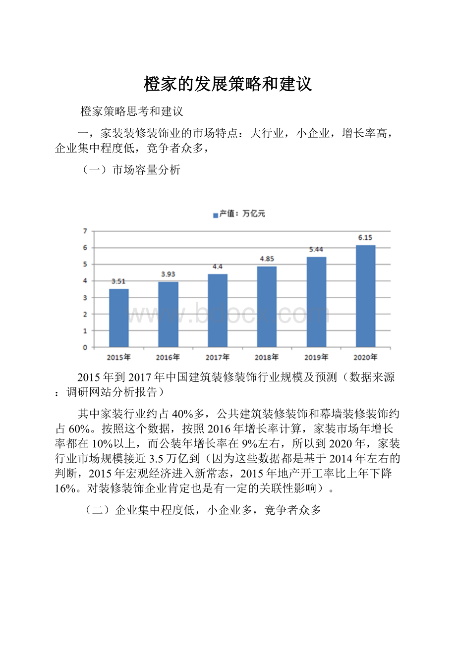 橙家的发展策略和建议.docx