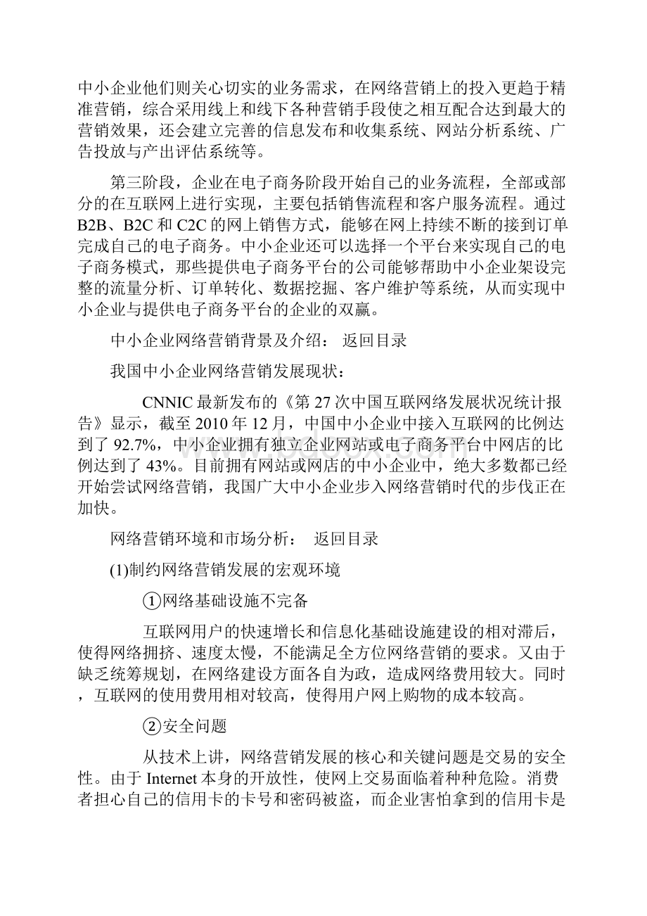 中小企业的网络营销的策略和运行方式策划书Word格式.docx_第3页