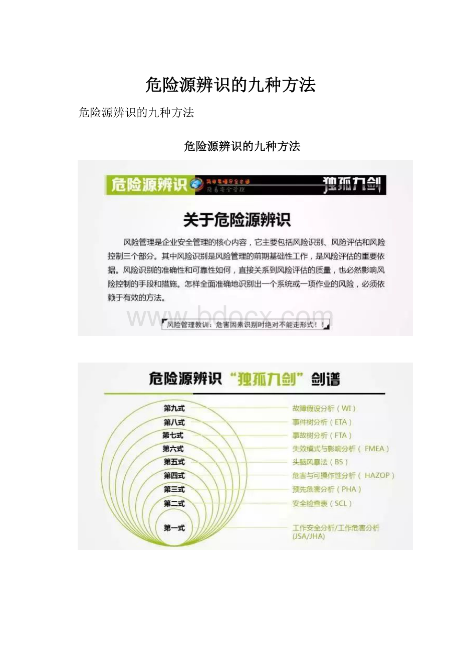 危险源辨识的九种方法Word格式文档下载.docx