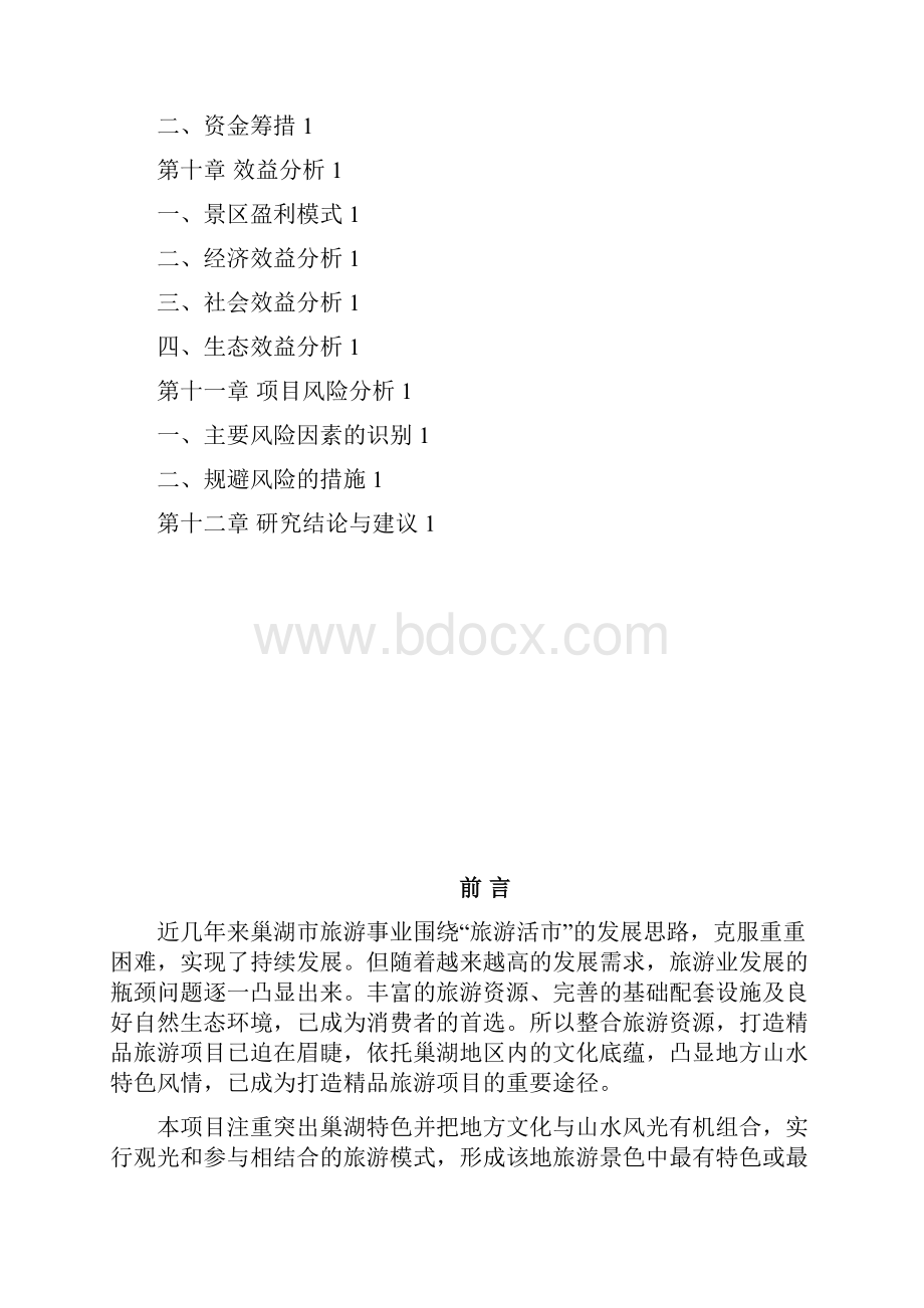 巢湖湖滨水上运动乐园综合旅游开发项目初步可行性报告.docx_第3页