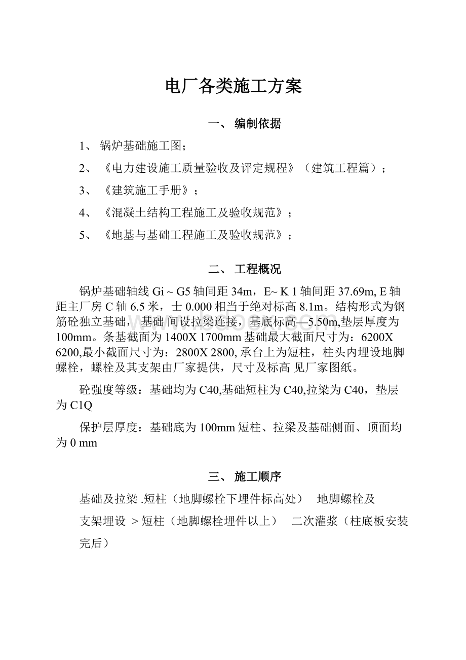 电厂各类施工方案.docx_第1页