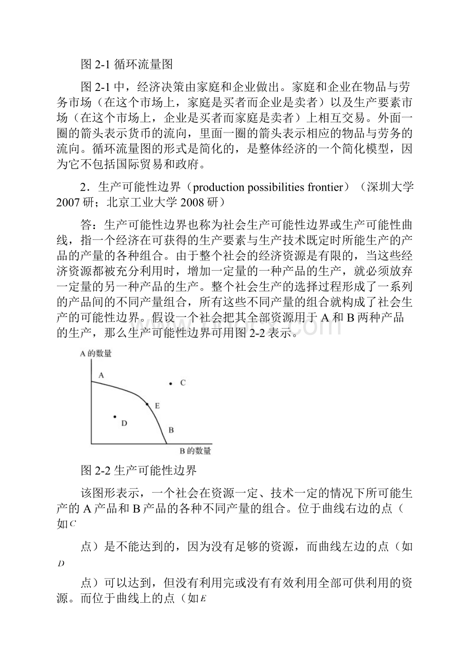 曼昆《经济学原理微观经济学分册》第6版课后习题详解第2章像经济学家一样思考Word格式.docx_第2页