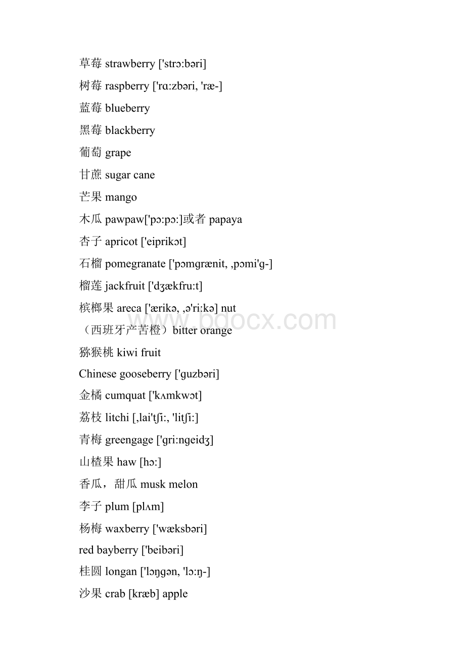 各种动物花颜色食物家具等英文词汇以及俗语.docx_第2页