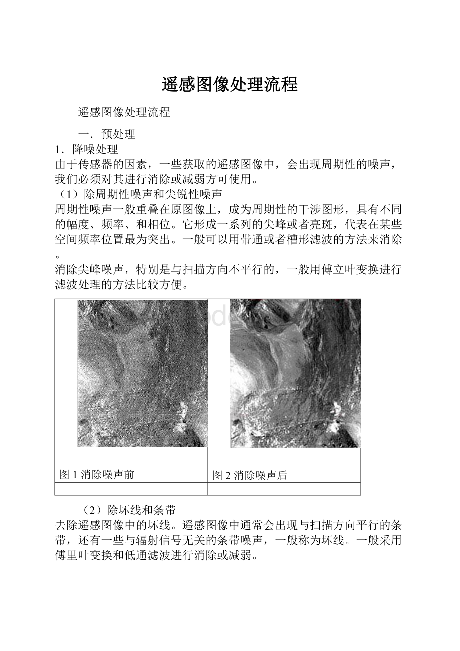 遥感图像处理流程Word格式文档下载.docx