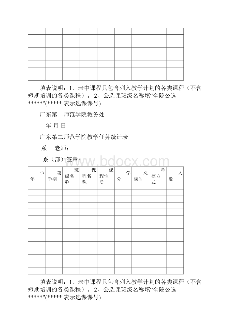 xxxx学年第2学期教学任务书Word文档下载推荐.docx_第3页