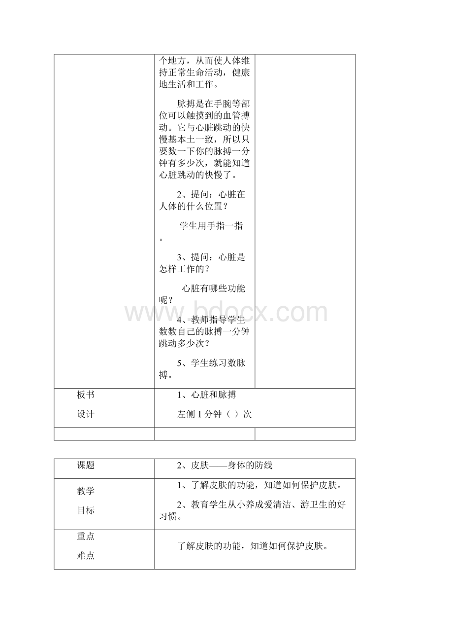 二年级上册健康教育备课Word文件下载.docx_第2页