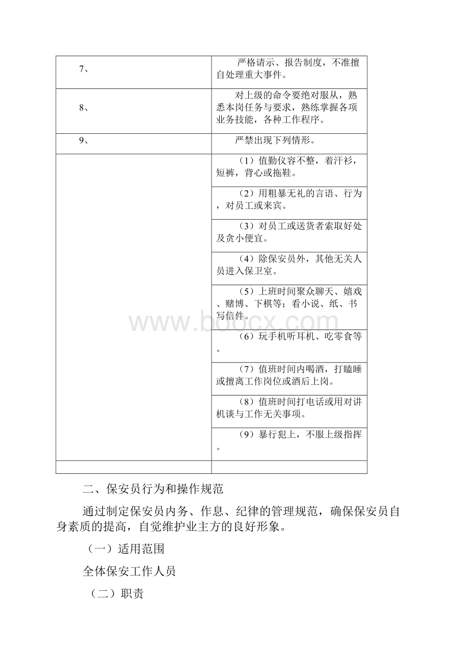 物业安全管理及奖惩制度表格版.docx_第2页