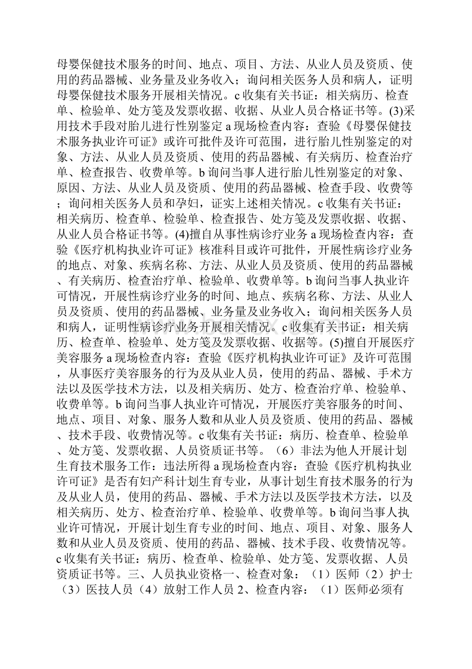 民营医院监督检查要点.docx_第3页