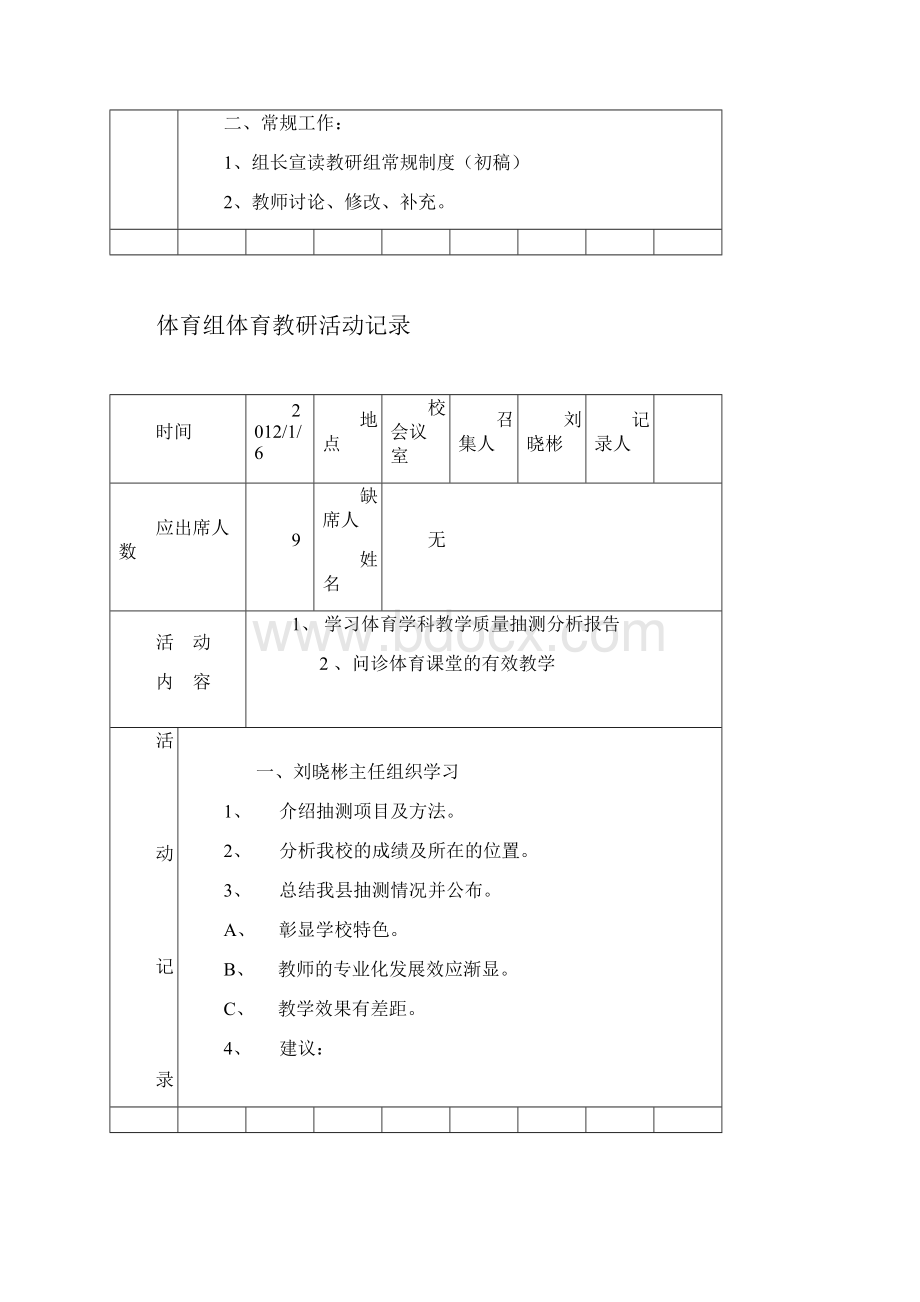 中学体育教研精彩活动记录簿Word下载.docx_第3页