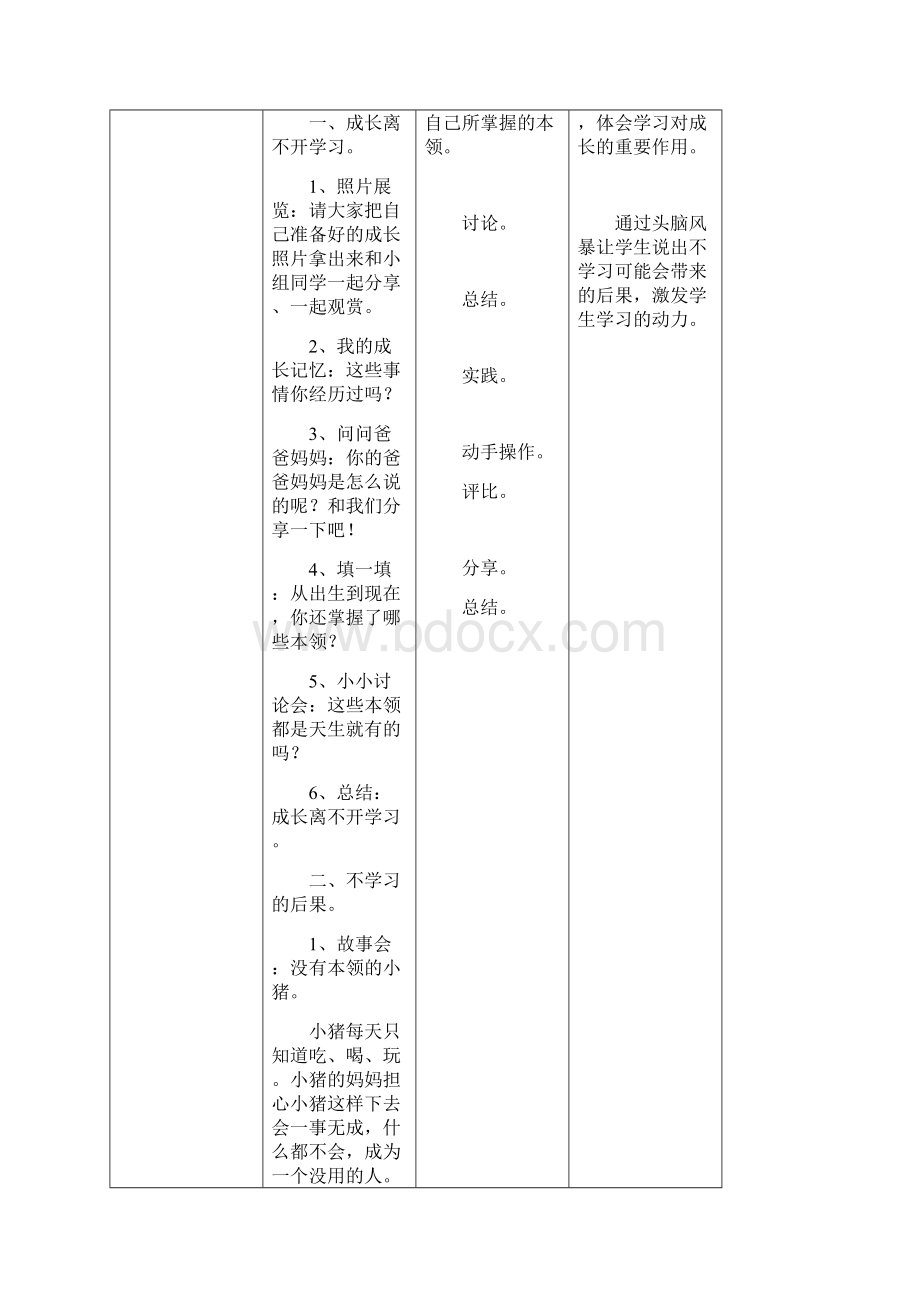 人教版 3三年级上册道德与法制全册教案教学设计1.docx_第3页