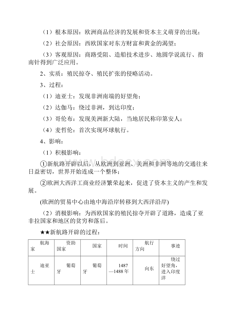 九年级上册历史知识点归纳总结全册.docx_第2页