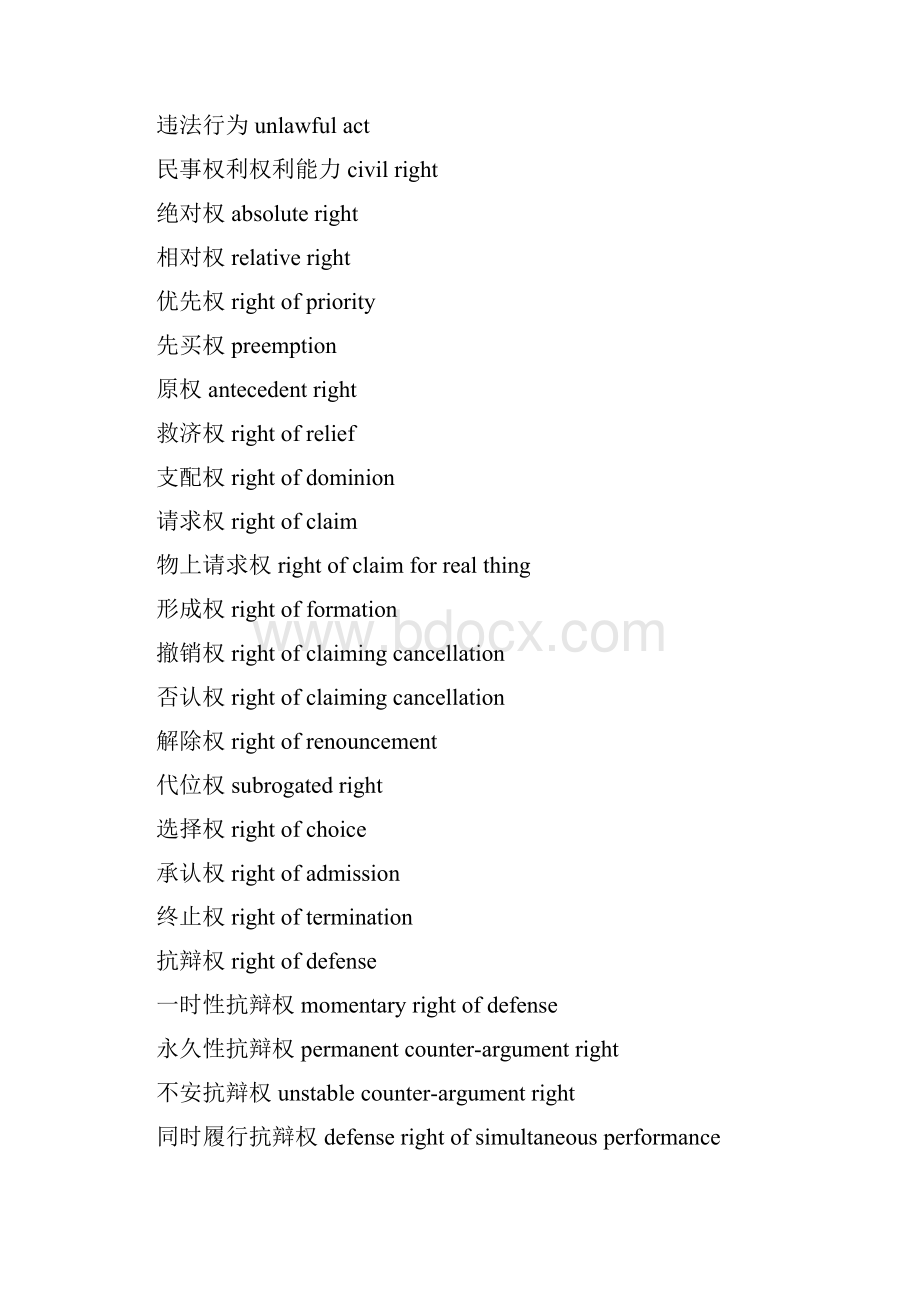 法律英语词汇大全完美打印版76199Word文档下载推荐.docx_第3页