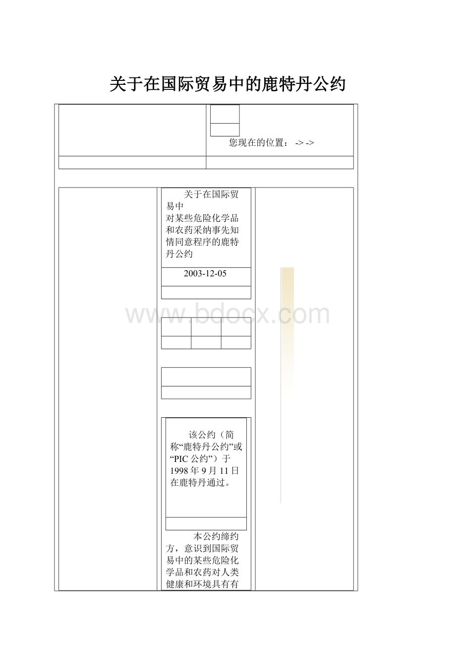 关于在国际贸易中的鹿特丹公约.docx