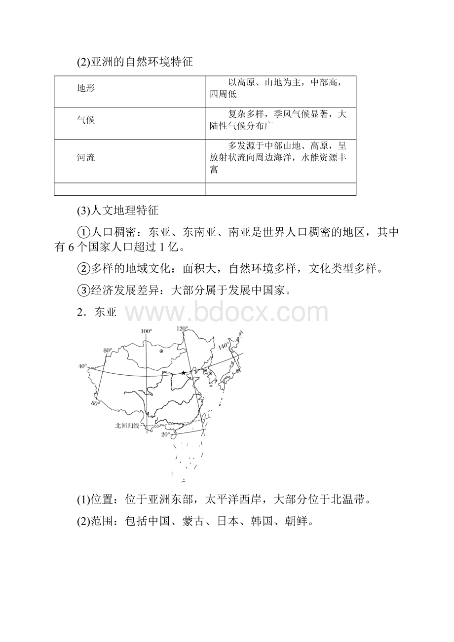 届高三地理复习讲解亚洲和东亚.docx_第2页