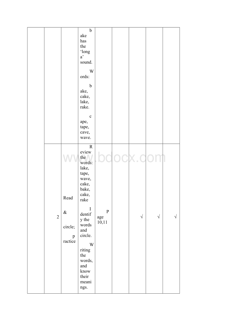 New Smart Phonics 教学计划表Level 3.docx_第2页