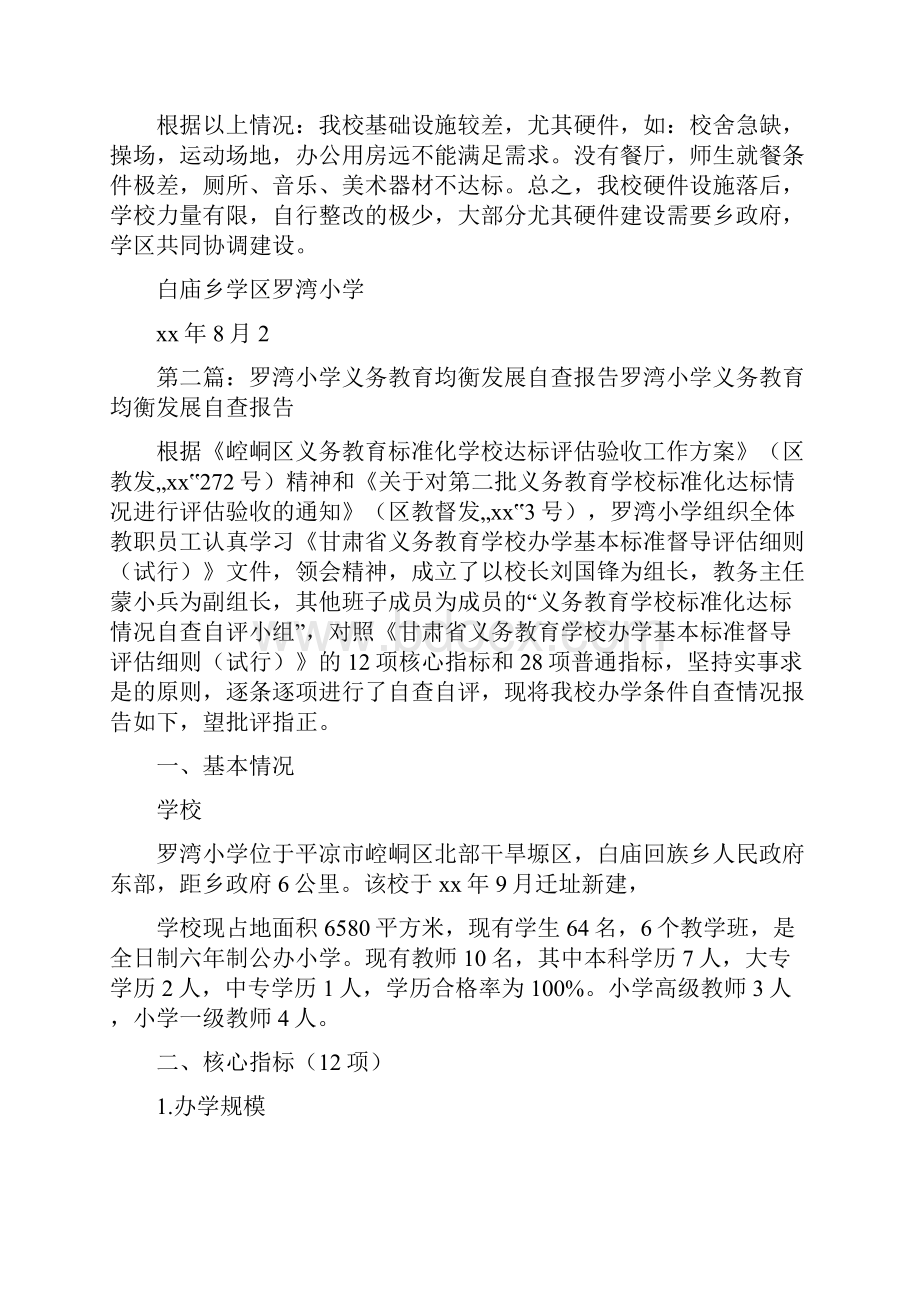 《罗湾小学义务教育均衡发展整改措施报告》Word文档格式.docx_第3页