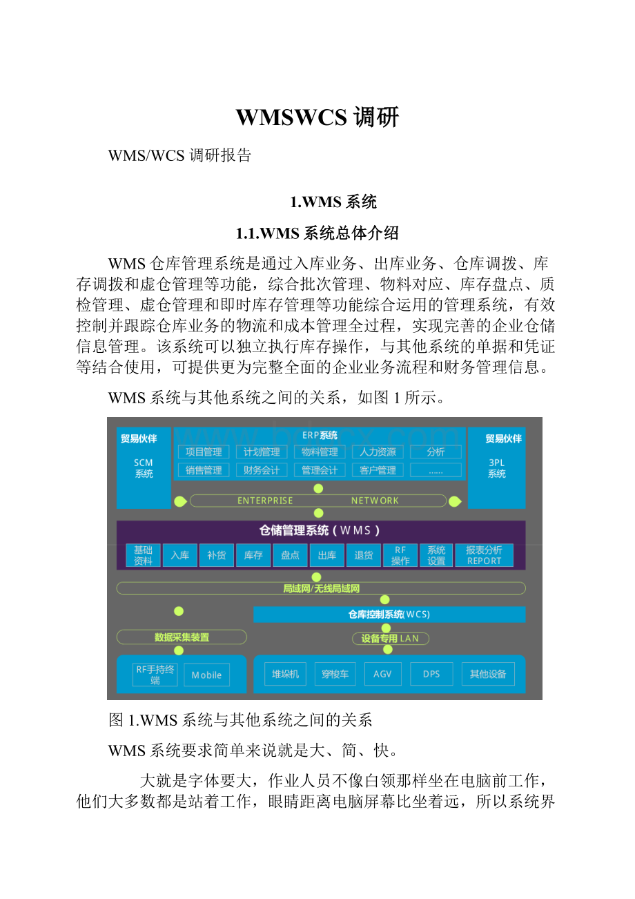 WMSWCS调研Word下载.docx