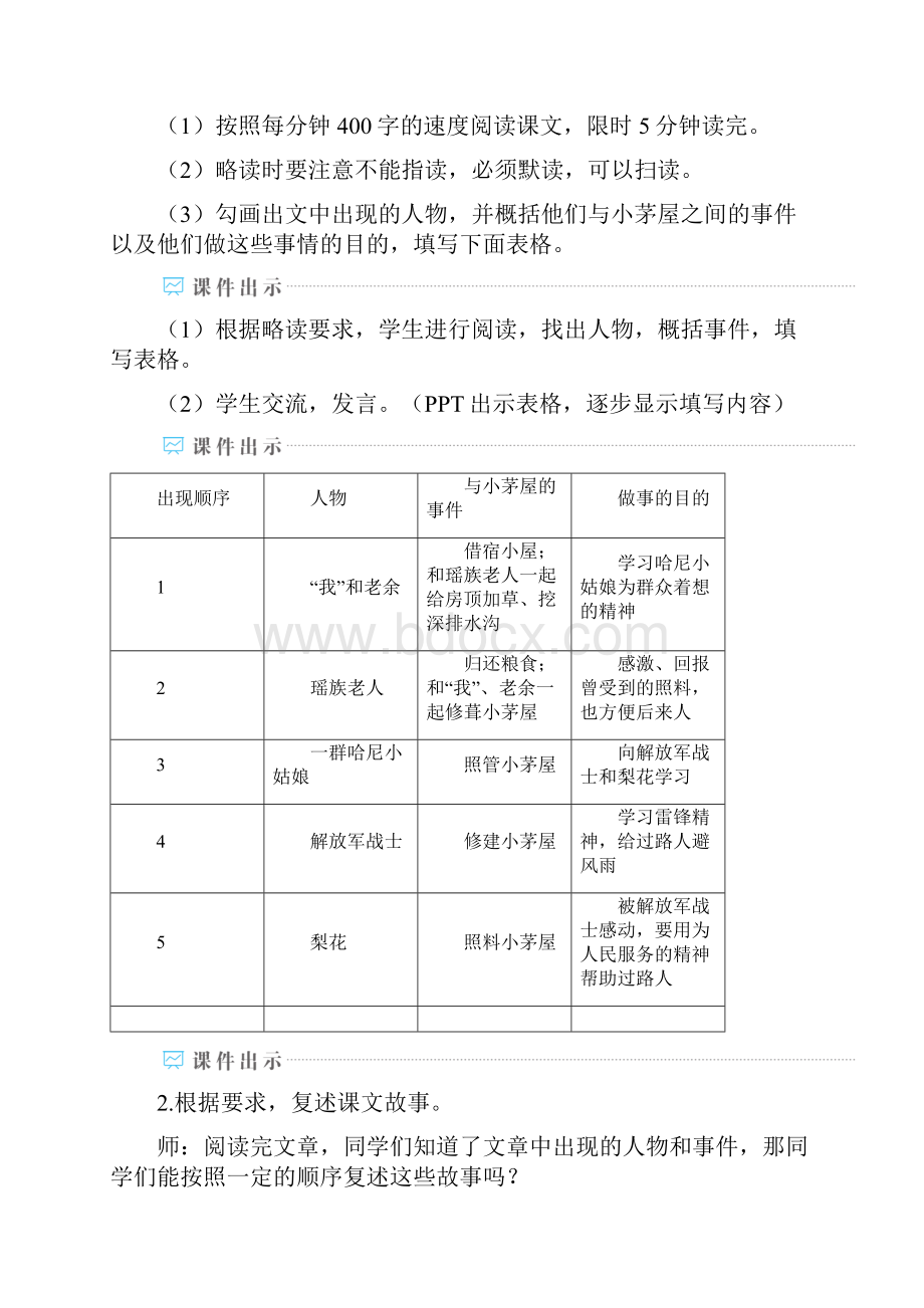 统编版语文七年级下册15 驿路梨花教案与反思.docx_第3页