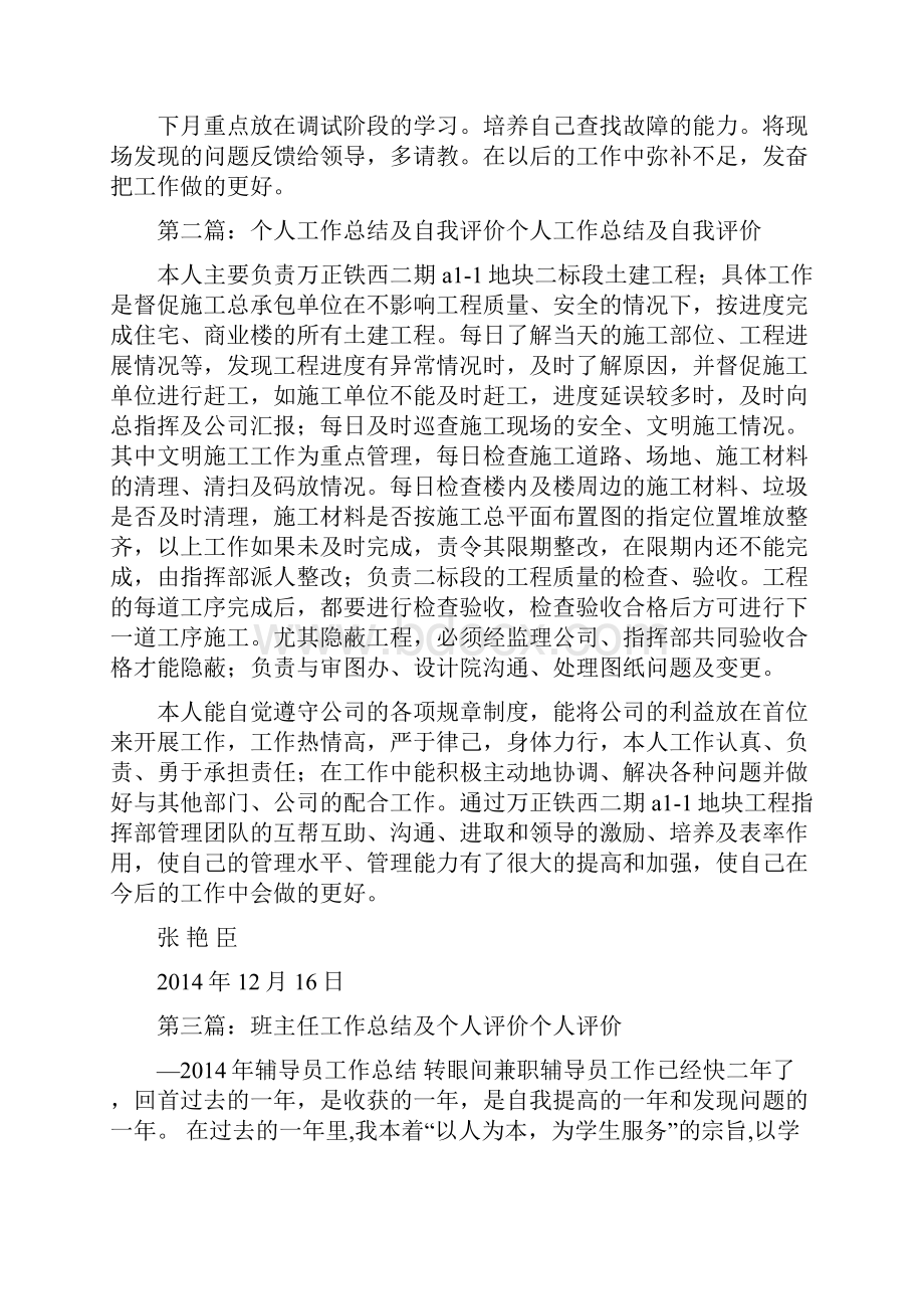 个人工作总结及评价.docx_第2页