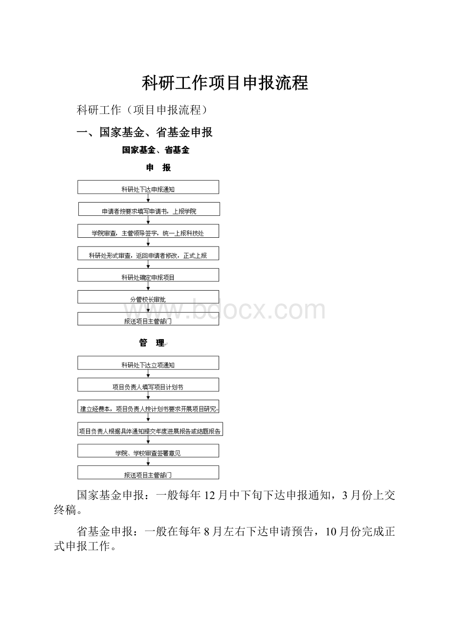 科研工作项目申报流程Word文件下载.docx_第1页