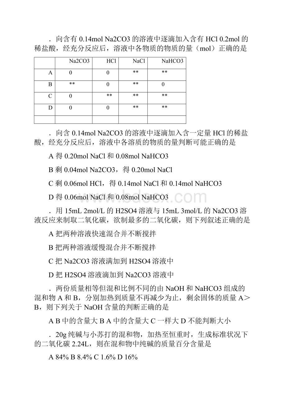 化学竞赛章节练习16碱金属盐及计算.docx_第2页