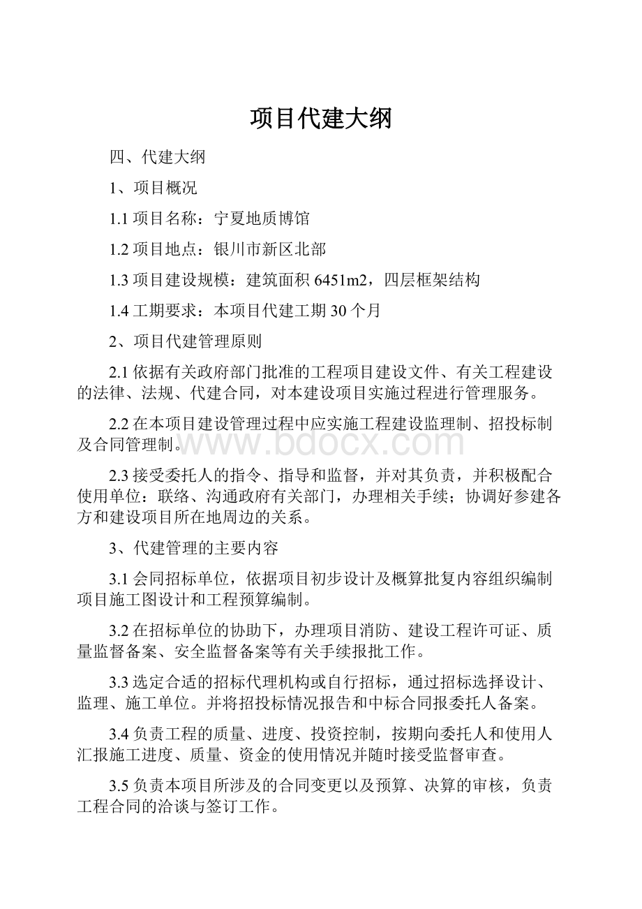 项目代建大纲.docx_第1页