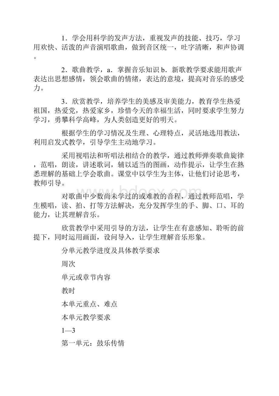 学年度第二学期小学六年级音乐教学计划文档格式.docx_第2页