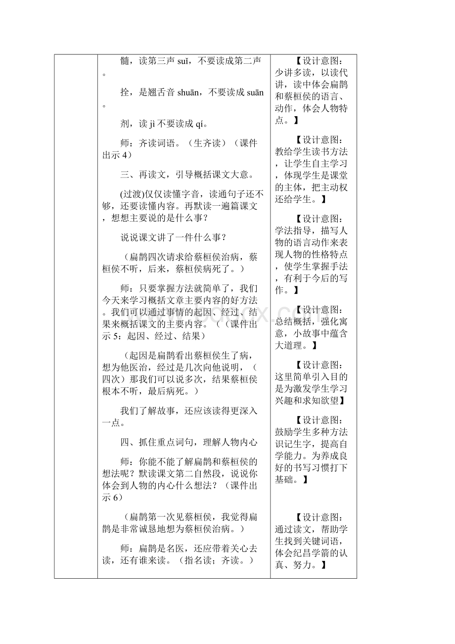 最新部编版小学语文四年级上册27 故事二则教案Word文件下载.docx_第3页