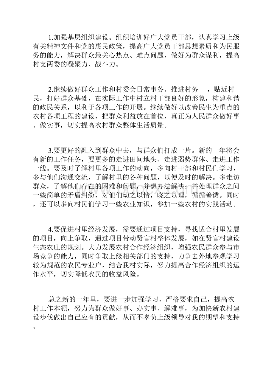 xx大学生村官年度工作计划.docx_第2页