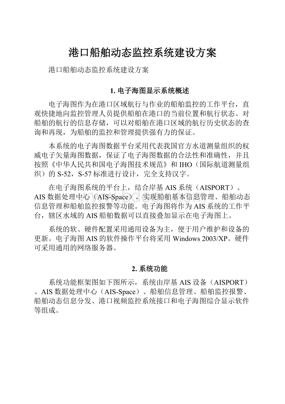 港口船舶动态监控系统建设方案.docx