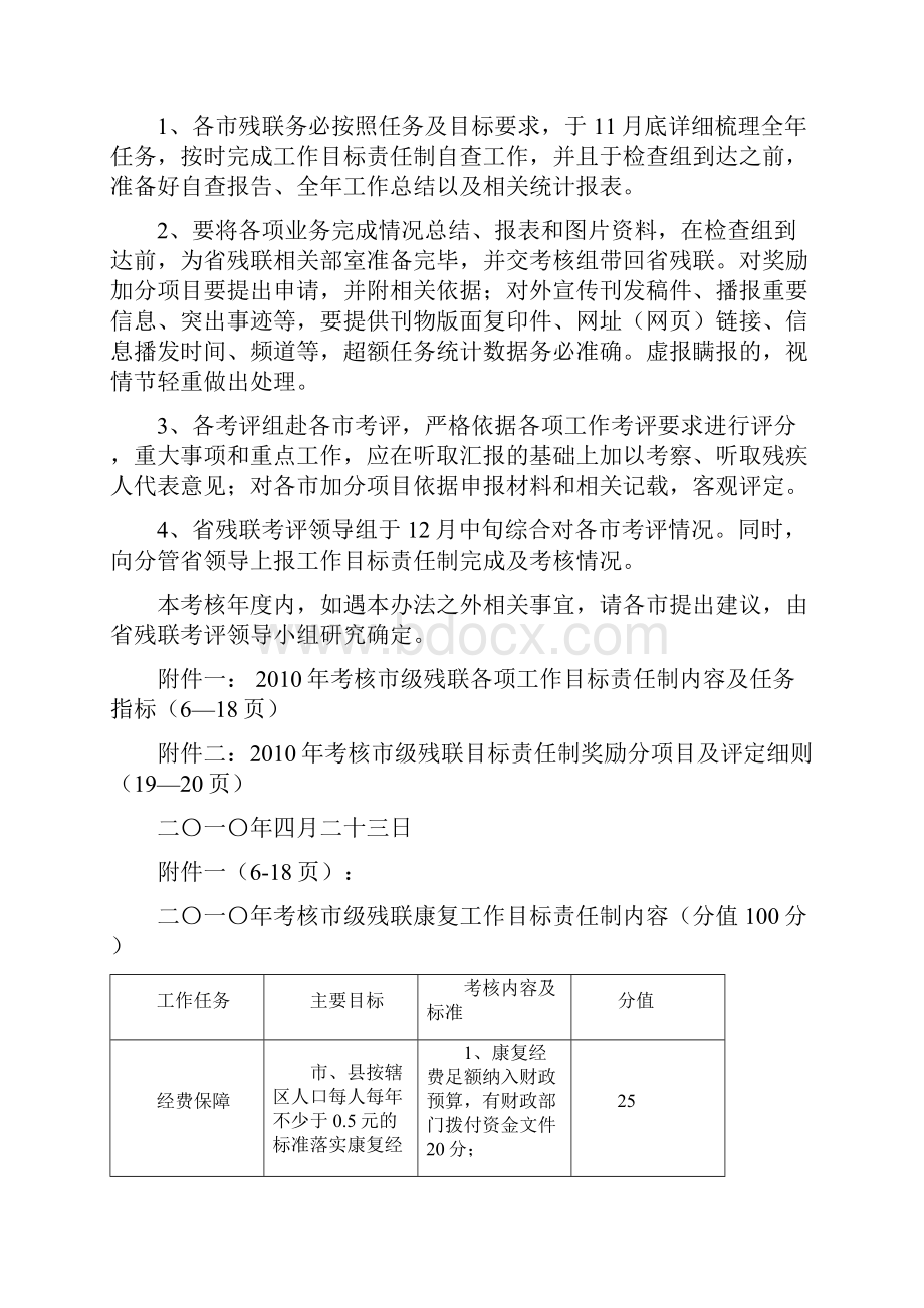 考核市级残联工作目标责任制办法文档格式.docx_第3页