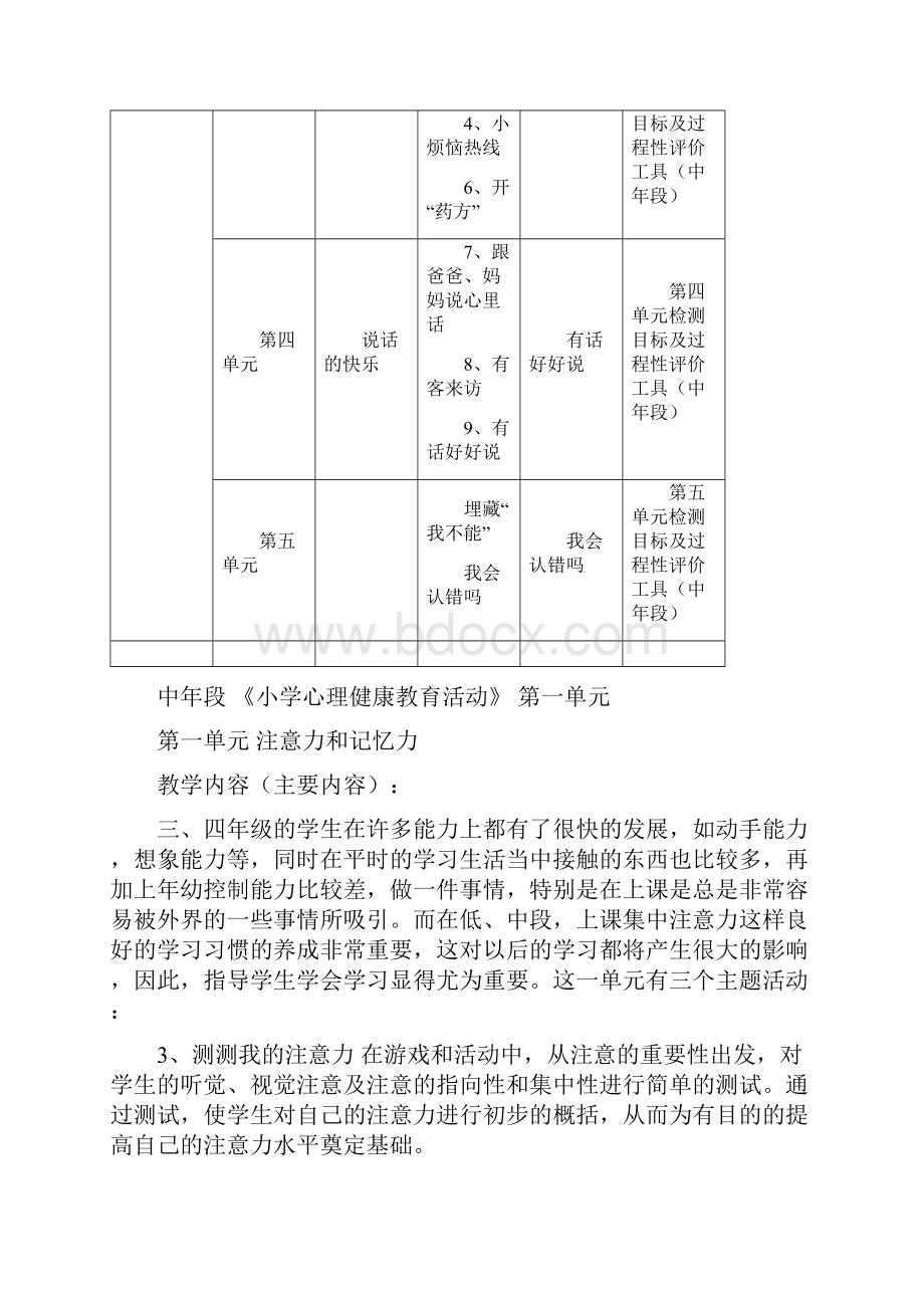 小学中年段心理健康教育内容及教案.docx_第2页