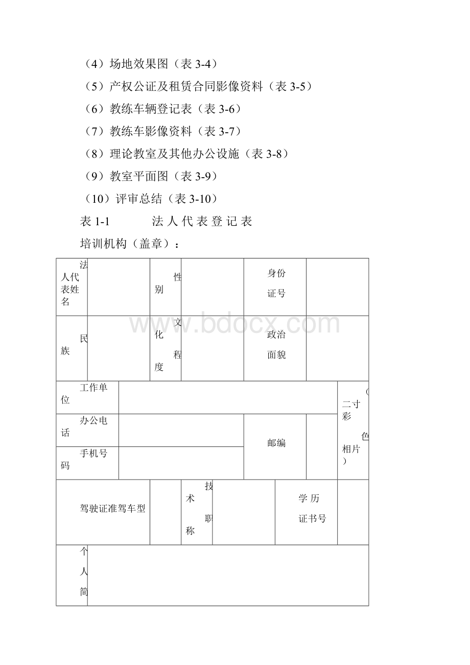 机动车驾驶培训机构资格许可申请表 精品文档格式.docx_第3页