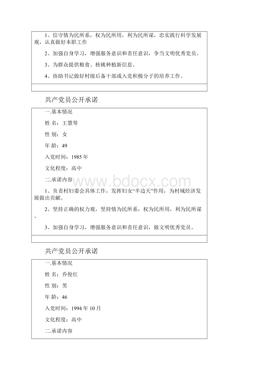 党员承诺文档格式.docx_第2页