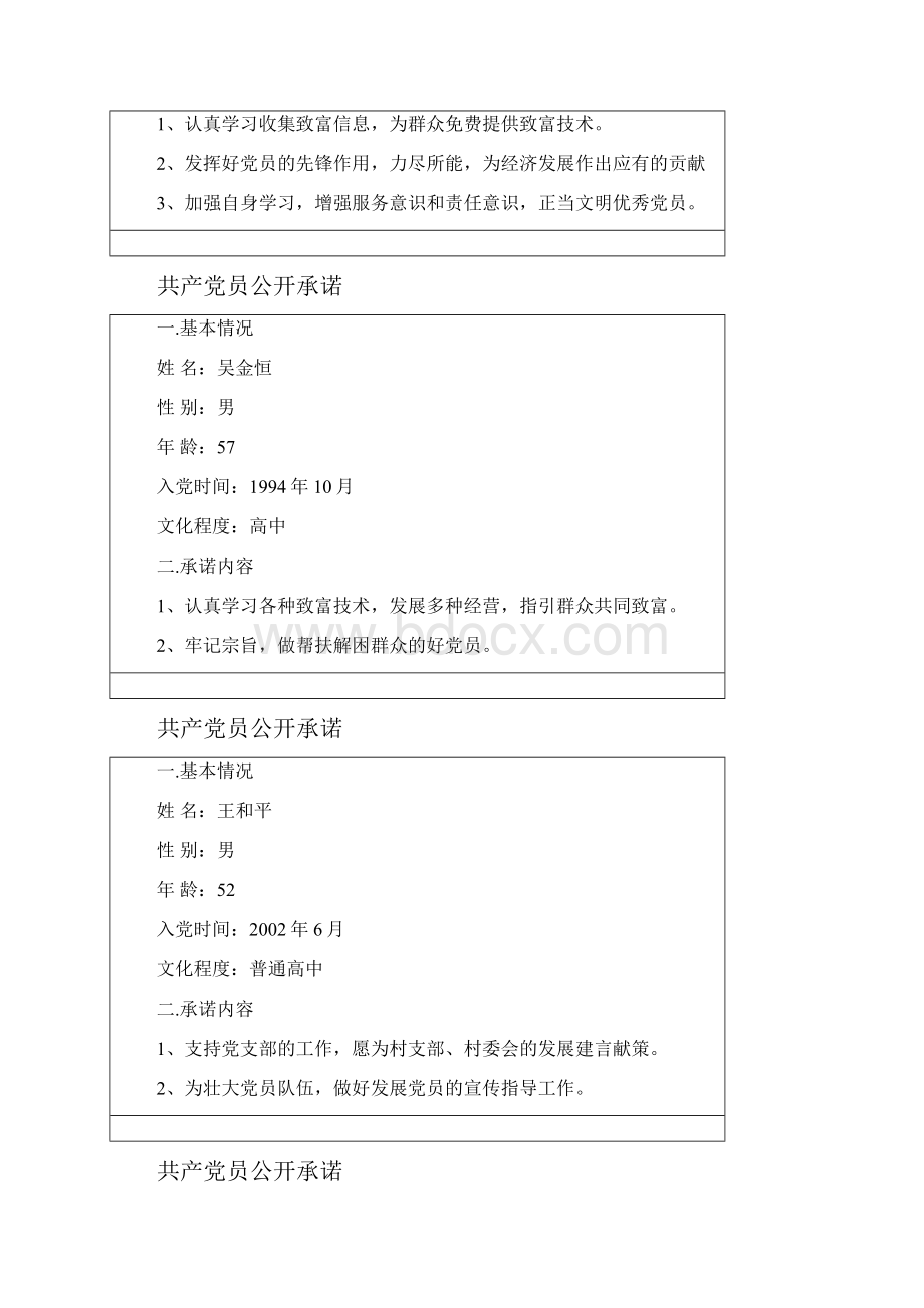 党员承诺文档格式.docx_第3页