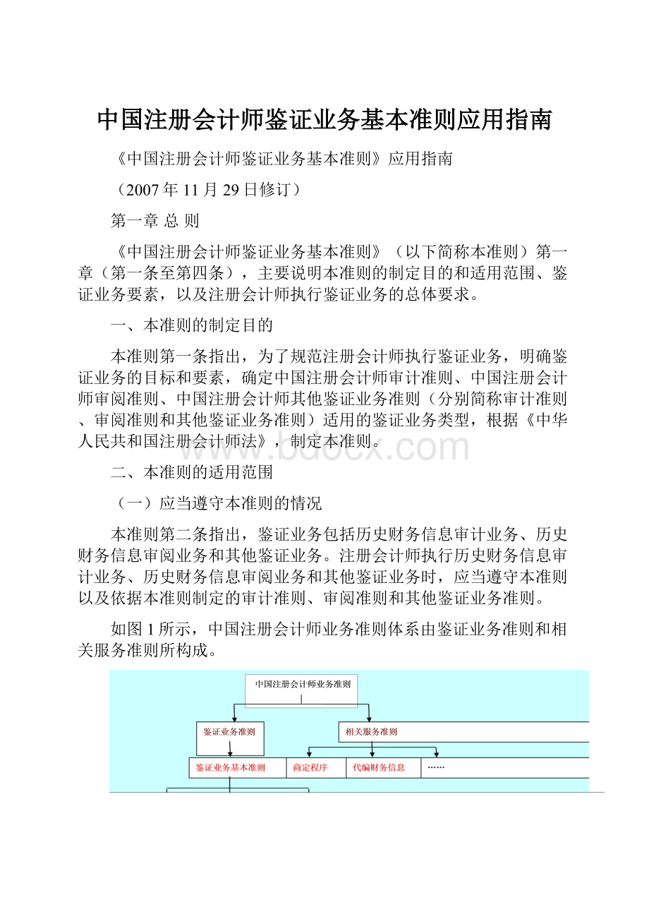 中国注册会计师鉴证业务基本准则应用指南Word文档下载推荐.docx