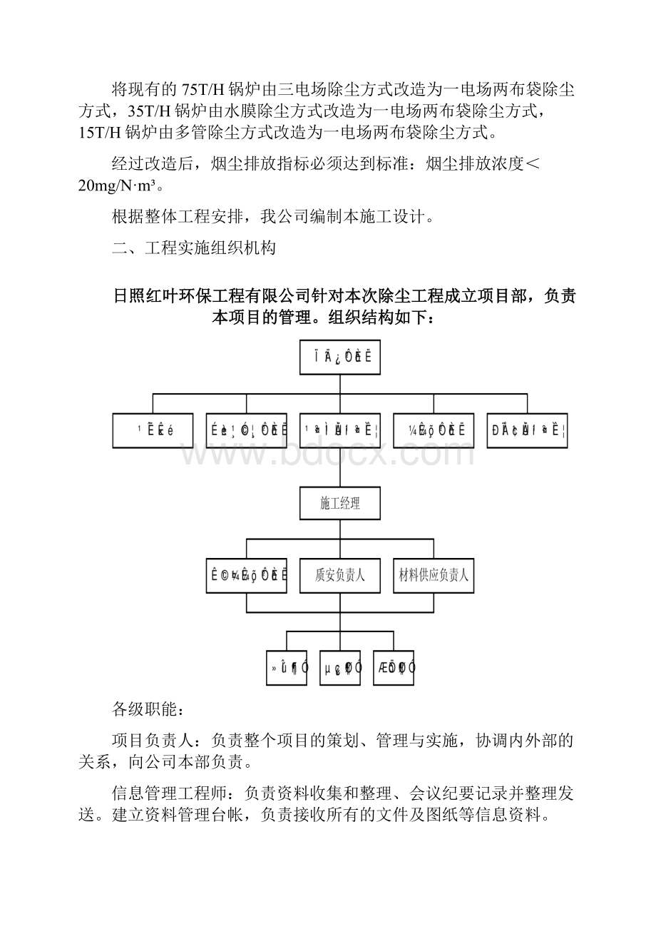 锅炉烟气处理系统改造项目布袋除尘器施工组织计划Word格式文档下载.docx_第2页