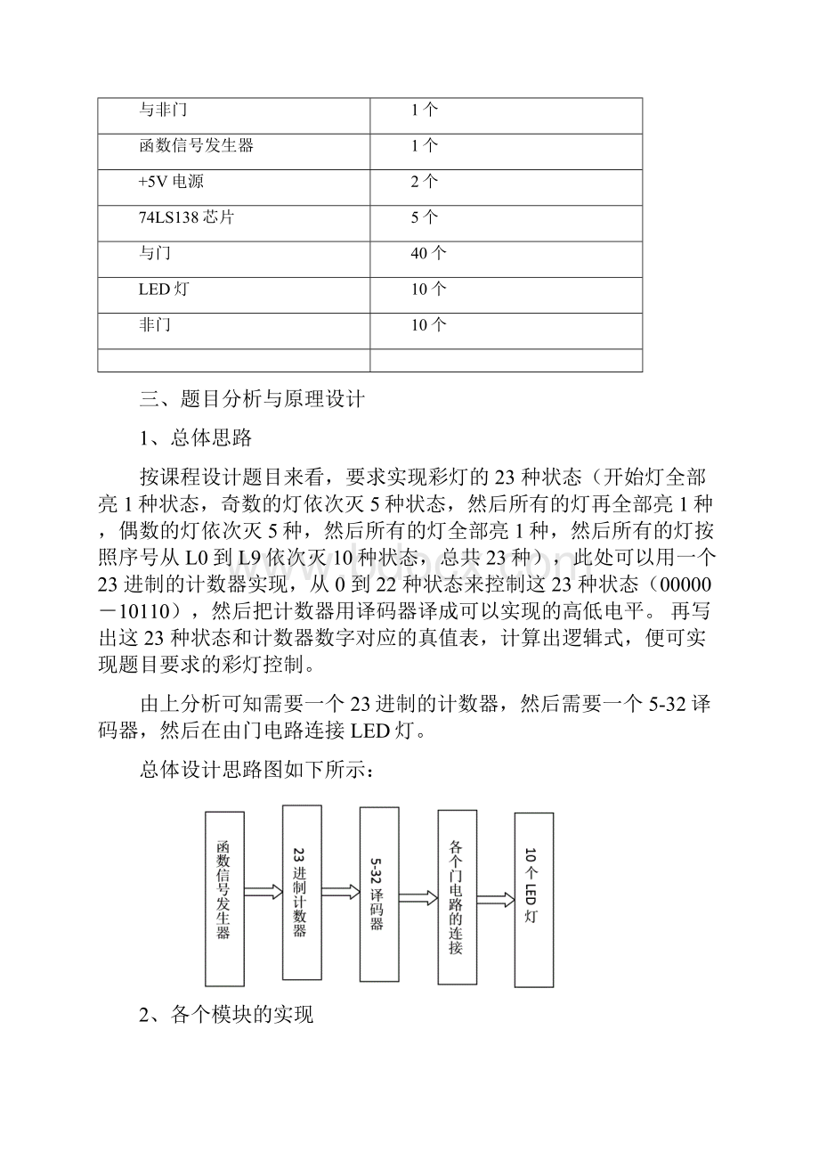 数电课程设计 彩灯控制器文档格式.docx_第3页