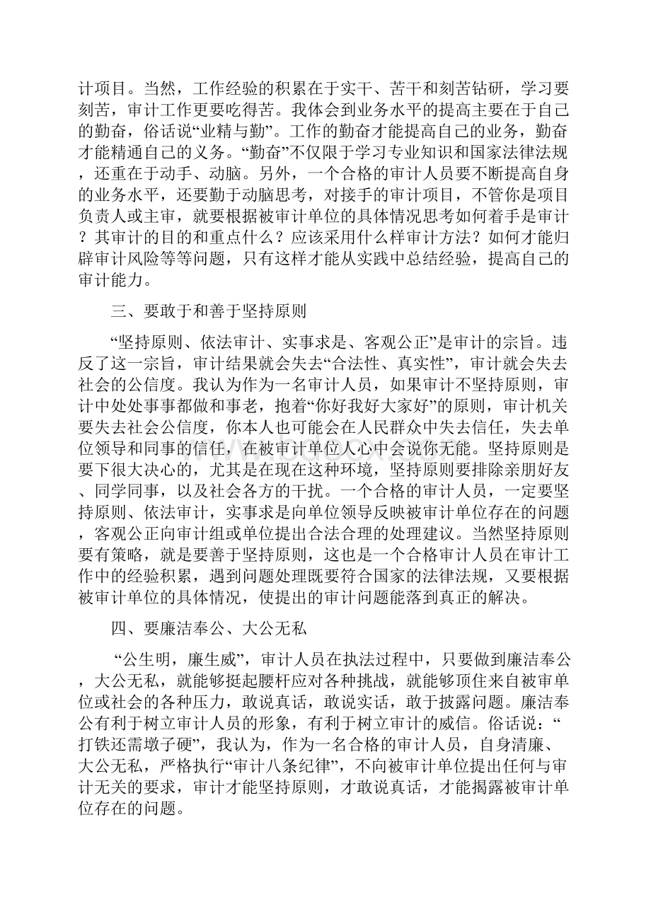 如何努力争做一名合格的审计人员.docx_第2页