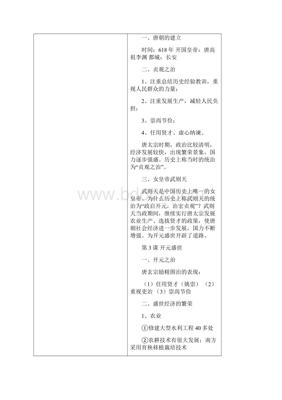 人教版七年级历史下册复习提纲全套Word文件下载.docx_第3页